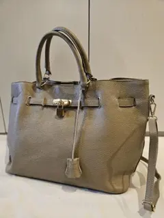 シボ革 ハンドバッグ