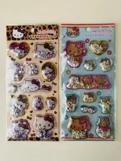 ✨正規品✨ハローキティ　キラキラカプセルシール　平成ギャル　日焼け　シャカシャカ