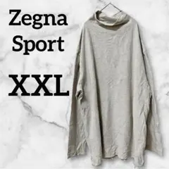 Zegna Sport 【XXL】長袖 Tシャツ カットソー ロンT ベージュ系