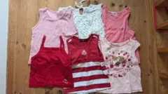 ベビー夏服まとめ売り 女の子　 ピンク系　90cm　39点