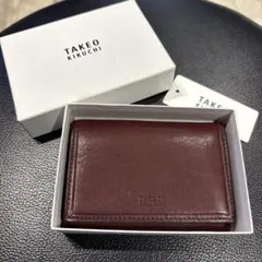 TAKEO KIKUCHI 名刺入れ 101622 ワインレッド