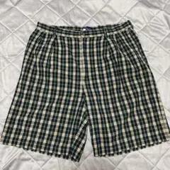 トミー　ショートパンツ　ハーフパンツ　チェック　W36 ツータック