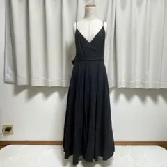 ZARA バックリボン ロングキャミワンピース L