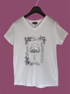 【処分価格】COMME CA ISM VネックTシャツ 11号　白