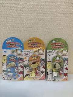 チョコレート マスコットチャーム シナモロール　ポムポムプリン ポチャッコ 3種