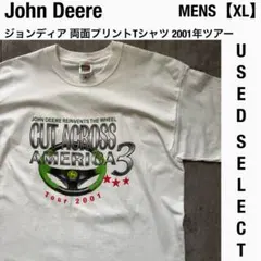 【US古着】00s ジョンディア 両面プリントTシャツ 2001年ツアー XL