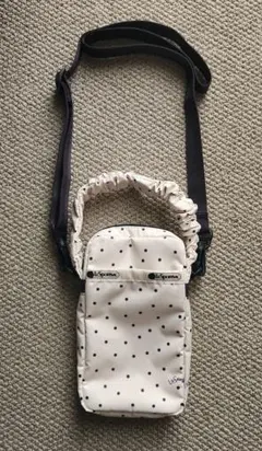 LeSportsac　レスポートサック　スマホ ショルダー　ドット柄