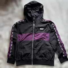 ROXYロキシー HEYJACKET ナイロンジャケット S ブラック×パープルのサムネイル