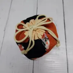 和装用 巾着袋 ちりめん 橘柄