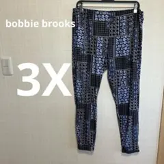 bobbie brooks 【3X】パターン入りカジュアルパンツ