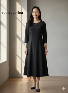 美品 Roberto Collins ピンストライプAラインワンピースのサムネイル