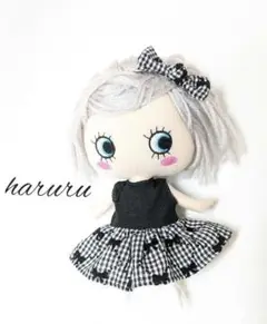 イルメール服　ハッピードール服　イーマリーちゃん服　リボンブラックチェック