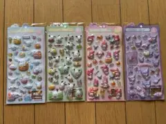サンリオ　3Dシール　ぷくぷくシール 4枚セット