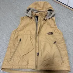 THE NORTH FACE フード付きベスト ベージュ