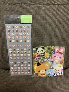 ぷっくりシール　フルフルシール（香り付き）　スイーツ　動物　平成レトロ