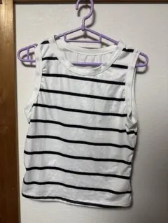 SHEIN ボーダー　タンクトップ　L
