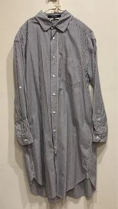 マカフィー　ストライプ　シャツワンピース　38