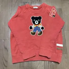 DOUBLE.B クマ刺繍トレーナー 120