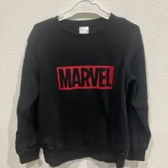 MARVEL ロゴ入り 黒 トレーナー