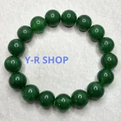 天然石★グリーンオニキスのビーズブレスレット