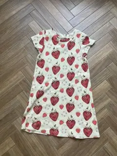 Sleep no more イチゴ柄 半袖ワンピース 100cm以上