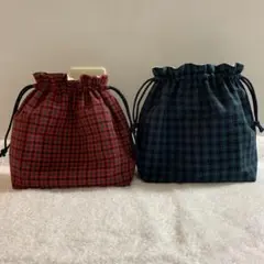 ハンドメイド　お弁当袋　２色セット