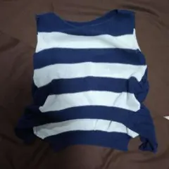 【CHIAROVITA】モードラサ　ノースリーブ　サマーニットセーター 日本製