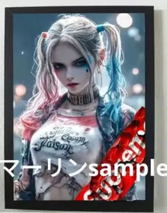 SupremeハーレークインHarleyQinn ポスターフレーム付き壁掛け⑦