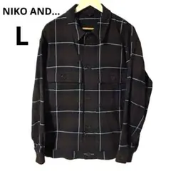 niko and ... チェック柄ジャケット Lサイズ ニコアンド