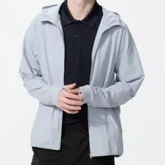 UNIQLO ユニクロ ドライEXUVカットフルジップパーカグレー XL