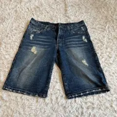 ダメージデニム ショートパンツ