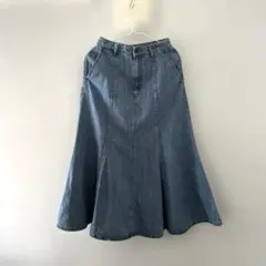 【期間限定価格12/16まで】GU デニムフレアスカート Sサイズ