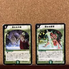 DUELMASTERS 母なる大地 母なる紋章  2枚セット 大量おまけ付き