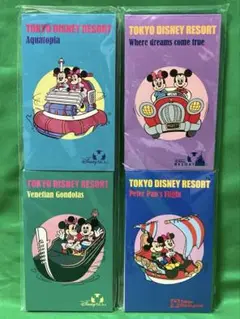 TDR 東京ディズニーリゾート アトラクションメモパッド 4個セット