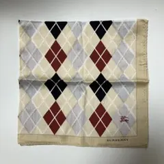 [新品]バーバリー BURBERRY ハンカチ アーガイル柄