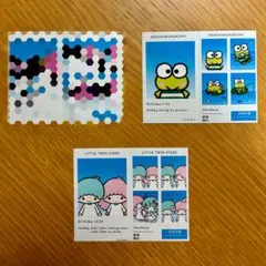 【サンリオ】証明写真風スマロイド けろけろけろっぴ／リトルツインスターズ 他