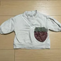 プティマイン　いちごポシェットトレーナー