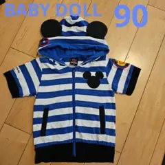 BABY  DOLL　半袖パーカー　 ディズニー　90