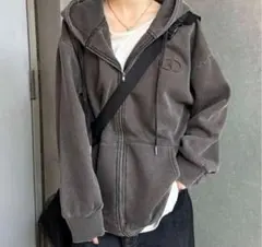 sedacle ヴィンテージライクジップアップパーカー