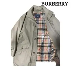 BURBERRY ノバチェック ライナー付 フーデッドコート L〜XL相当