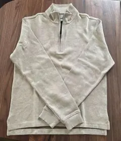 L.L.Bean ベージュ ハーフジップ セーター SM