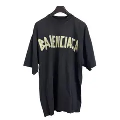 値下不可 定価約15万 BALENCIAGA テープロゴT BALENCIAGA バレンシアガ Tape Medium Fit T-Shirt テープロゴ