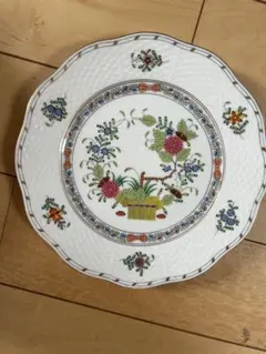 中古　美品　Herend ヘレンド プレート 皿 　植物　四点セットのサムネイル