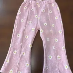 花柄ピンクフレアパンツ 90 ミコリッド