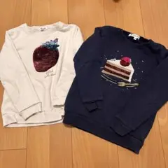 グローバルワーク　スパンコールトレーナー　2枚セット　120