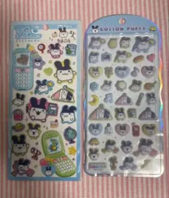 たまごっち コットンパフィ 平成はっぴ~フォン まめっち 2枚セット