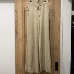 ニットパンツ ベージュ ユニクロ