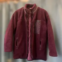 niko and ... バーガンディ フリースジャケット