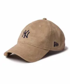 ニューエラ　キャップ　スエード調　ベージュ　キャメル 9twenty