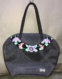 フェイラー★アネモネ メッシュハンドバッグ ブラック 参考価格3万円 美品